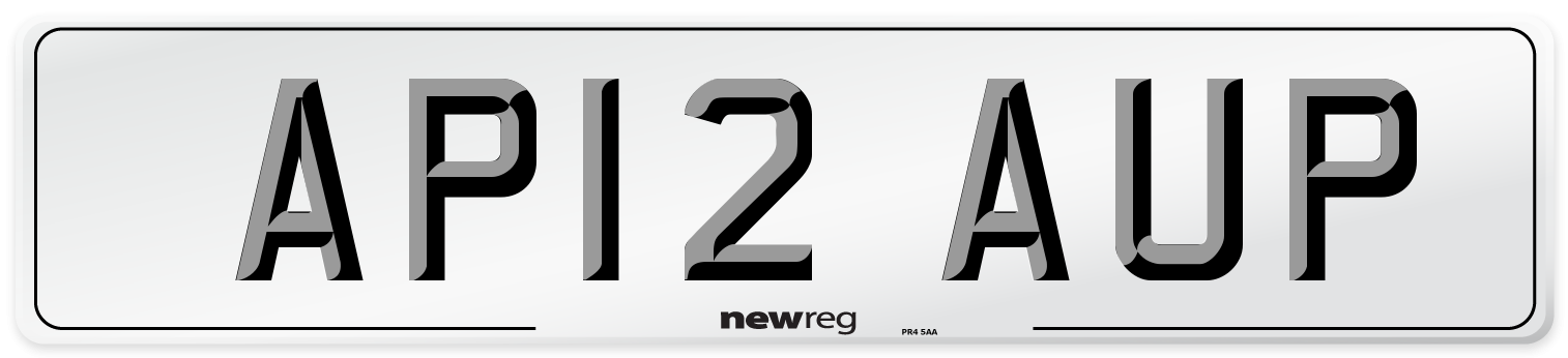 AP12 AUP Number Plate from New Reg